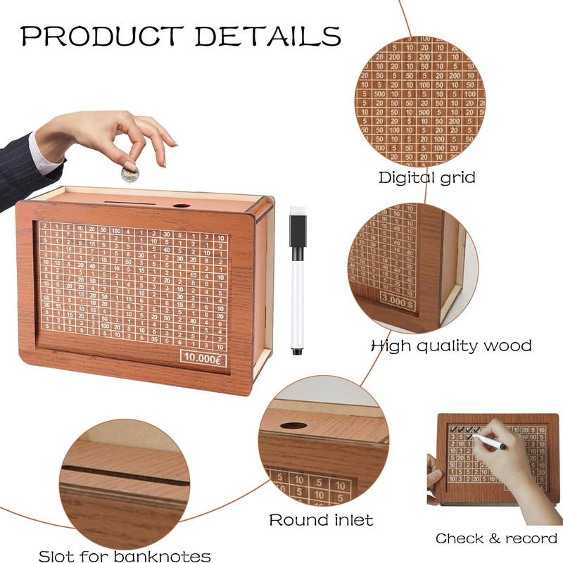 Money Saving Box, Savings Box, Savings Challenge, 10000 Saving Challenge
