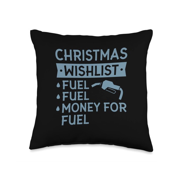 Christmas Wishlist 2022 Dear Santa Just Bring Fuel Throw Pillow