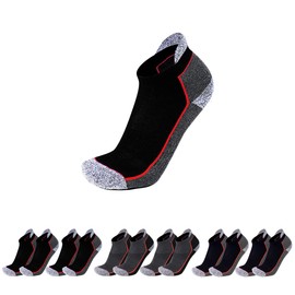 Work Socks Men and Women - 6 Pairs Pack - Size from 35 to 50. Ankle High Socks Calf High Socks and Knee Socks 53% Cotton Reinforced and Breathable Work/Work Socks, JOB 02