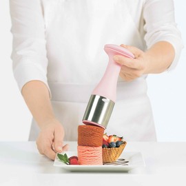 Cuisipro Scoop and Stack Ice Cream Scoop, Pink