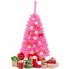 SlickBlue 36 Inch Unlit Artificial Mini Christmas Tree with Plastic