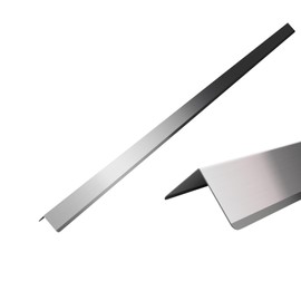Stainless Steel Wall Corner Guards 2 x 2 x 48 inch, Pack of 2 L Metal Wall Corner Protectors 304 Steel Corner Trim with 90-Degree Angle for Wall Protection and Decoration