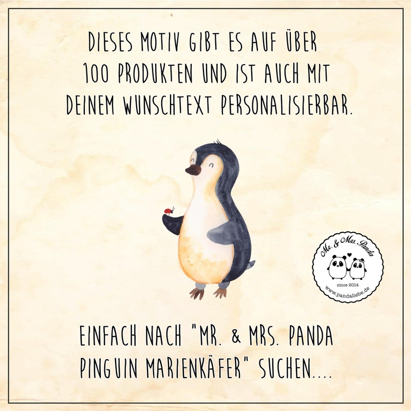 Mr. & Mrs. Panda Round Magnet Penguin Ladybird - Gift,