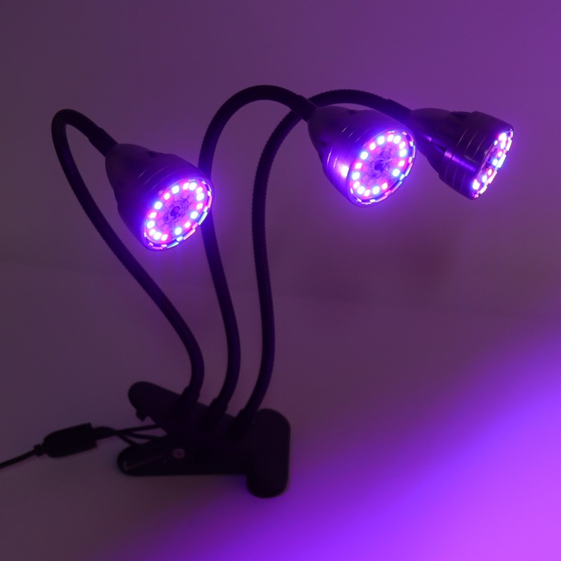 Indoor Plants Light Full Spectrum LED Plant Grow Light Clip