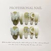 CEBOIC Press on Nails Long Ballerina Gel Nails, Hand-Painted Reusable