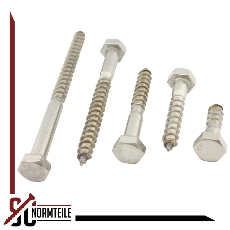 Hexagon Wood Screws - 6 x 35 mm - (Pack