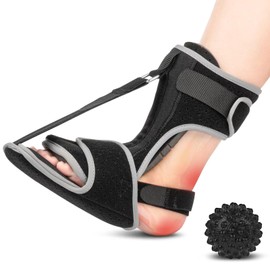Plantarfasziitis Bandage mit Massageball: Fersensporn Bandage, Fußbandage, Plantarfasziitis Nachtschiene Zur Linderung von Fußschmerzen bei Plantarfasziitis, Achillessehnenentzündung