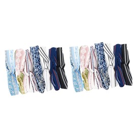 FOMIYES 12pcs Striped Face Washing Headbands for Women Soft Comfortable Hair Accessories for Daily Use Yoga Spa and Exercise Random Colors