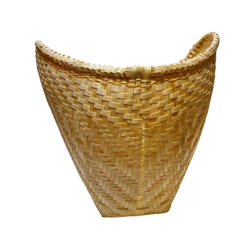 Cooking Rice Bamboo Steamer Basket with Lid and Paddle, Thai