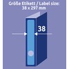AVERY Zweckform L4749-20 Ordnerrücken Etiketten (100 Rückenschilder mit ultragrip, 38x297mm