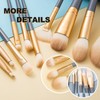 Eowppue Makeup Brush Set - 10 Pieces High-End Makeup Brush