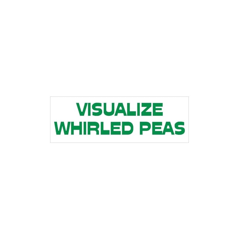 Generic Whirled Peas World Peace Bumper Sticker D756 Funny Political