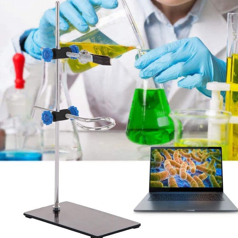 Laboratory Retort Support Stand for Titration Extraction, with a Burette