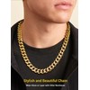 Gold Cuban Link Chain Necklace Hip Hop Chain 18K Real