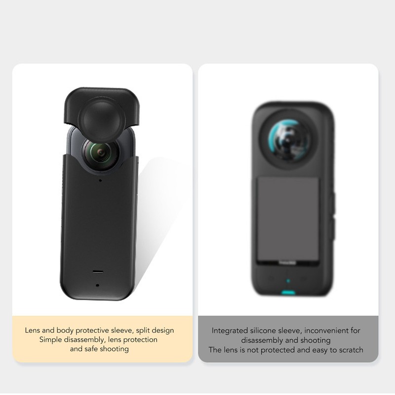 Camera Protective Cover Silicone Anti Knock Anti Fall Soft Split