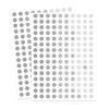 Yeachlaing 0.25 Inch Round Permanent Adhesive Color-Code Dot Stickers,Silver,Pack of