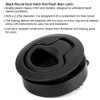 Black Round Flush Slam Latch Deck Hatch Pull Practical Boat