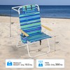 Tall Beach Chairs for Adults, 17" High Backpack Beach Chair