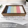 Wooden Stackable Zen Garden | White Sand with Rake &
