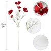 Fqueelvys 6PCS Cosmos Silk Flowers 24'' Red Daisy Flowers Artificial