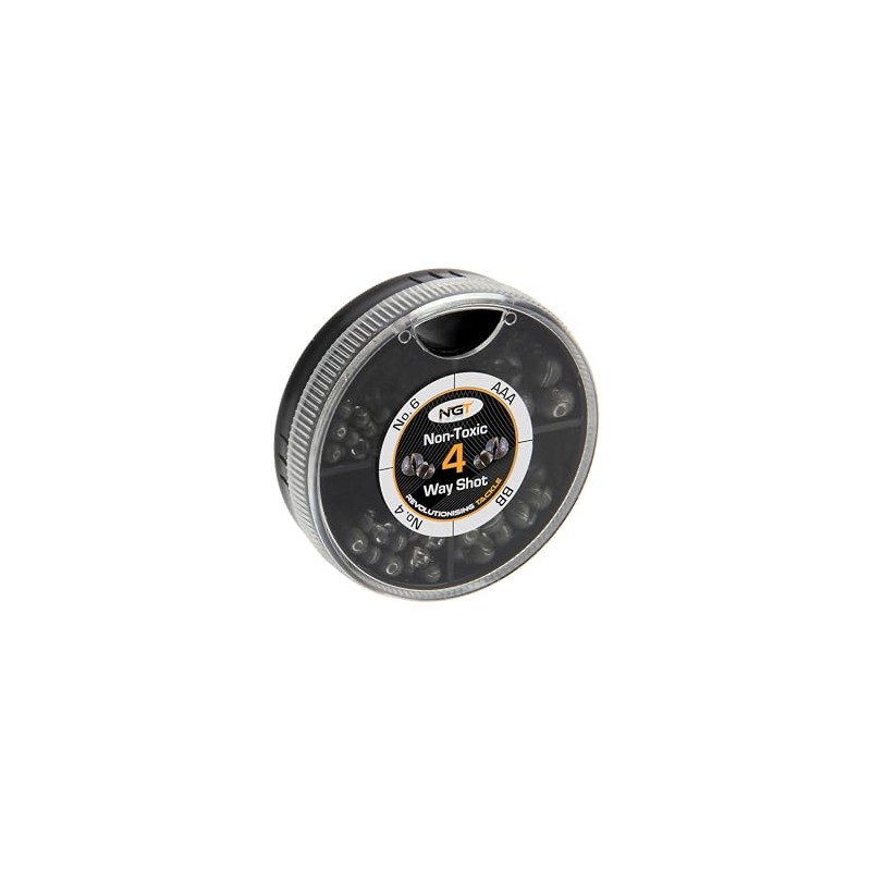 NGT 4 Way Dispenser - Non Toxic Fishing Split Shot
