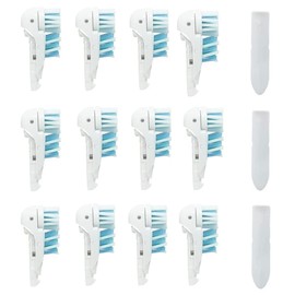 Sensitive Replacement Toothbrush Heads Compatible with Oral-B Cross Action Power 3733 4732,Rotating Powerhead and Crisscross Bristles (White)