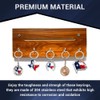 Lamatar1 Texas Souvenir Keychain Metalic (God Bless Texas Keychain)
