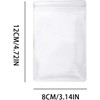 GSXRB PVC Jewelry Pouches Clear Zipper Bags Anti Oxidizing Earrings