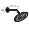 1 Pcs 6IN Shower Arm with Flange, Wall Mounted Shower