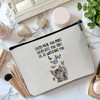 Eronm Cute Cat Makeup Bag, Small Cosmetic Bag, Waterproof Canvas