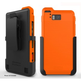 Sonim XP8 Case, Belt Clip Holster with TPU Slim Line Case by Wireless ProTECH - Orange