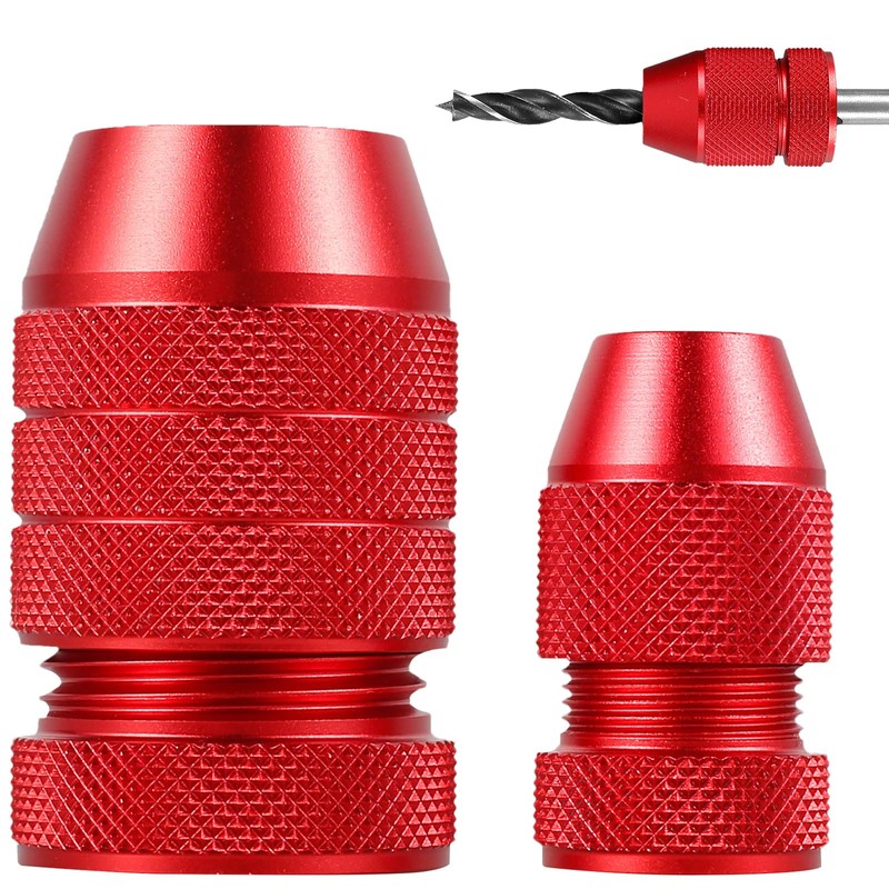 Abizarch 2Pcs Drill Depth Stop, Adjustable Drill Bit Stop Collar