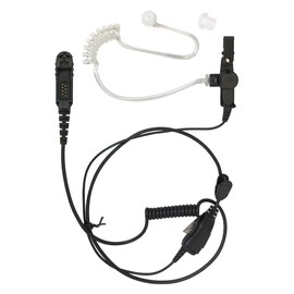ProMaxPower 2-Way Radio Earpiece FBI Style Inline for Motorola XPR3000 XPR3300e XPR3500e DEP550