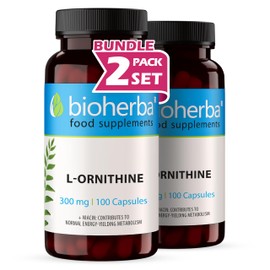 L-Ornithine 300 mg – 200 Capsules | Pure Amino Acid Supplement for Active Nutrition by BIOHERBA