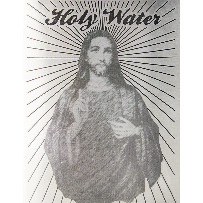 Diabolical Gifts DP0613 Holy Water Flask, Silver