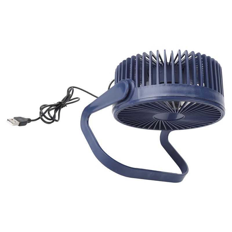 Small Air Circulator Fan 2 Adjustable Speed Blue Portable Rechargeable