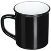Abbott Collection Enamel Look Stoneware Mug, Black