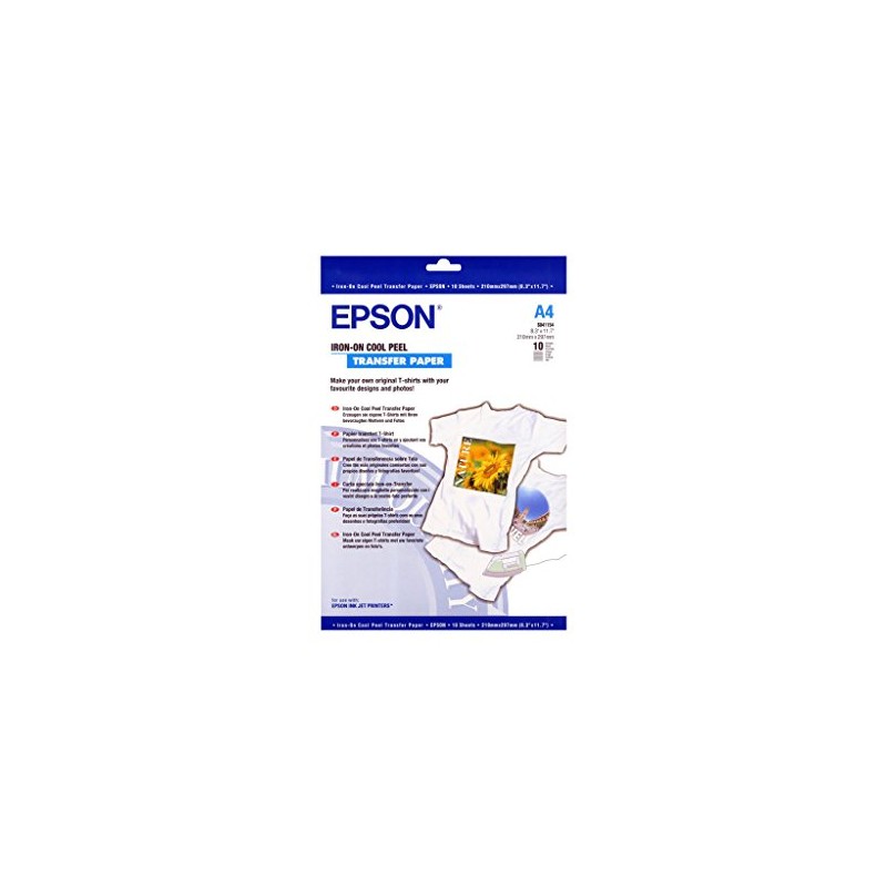 Epson Iron-on Transfer Paper A4-10 Sheets (124 GSM), C13S041154