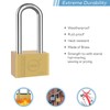 Lock Heavy Duty Brass Padlock with Keys Waterproof for Locker,
