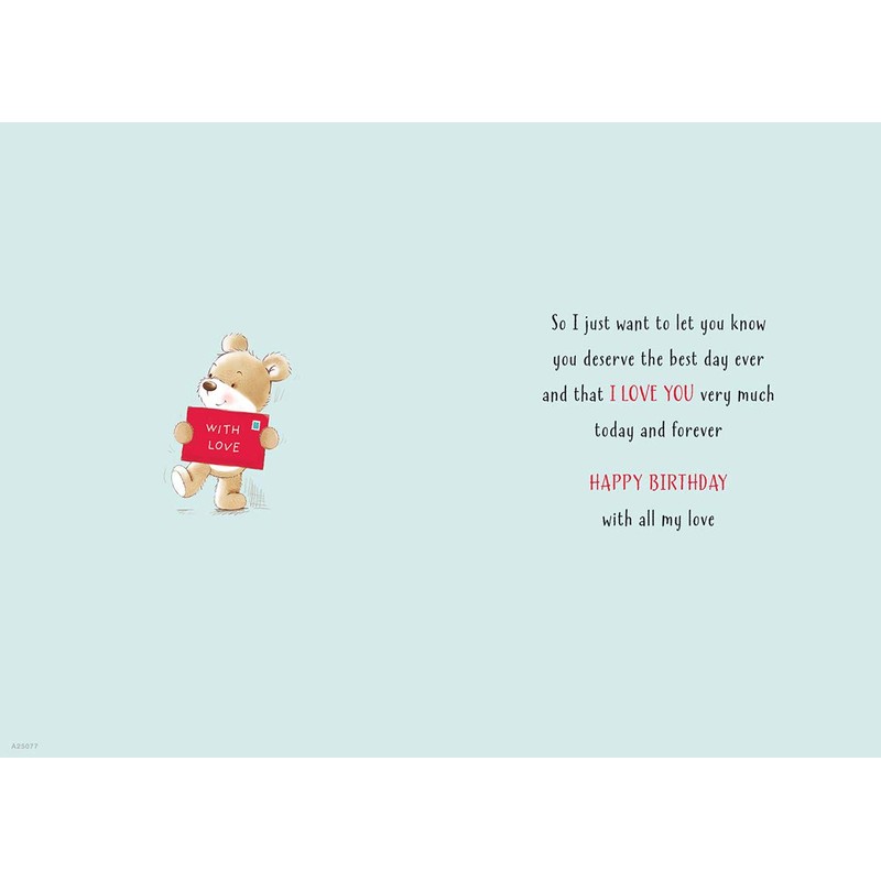 Piccadilly Greetings Piccadilly Greetings Cute Birthday Card One I Love,White,9