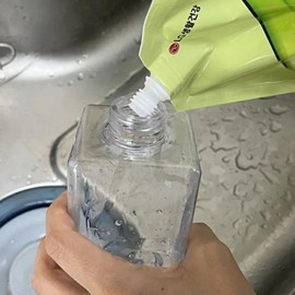 Lotion empty bottle pumping container dispenser transparent 450ml-WFIQFEM / 로션 공병 펌핑용기 디스펜서 투명 450ml-WFIQFEM