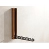 dancrul Natural Wood Folding Clothes Hanger Rack for Laundry Room,