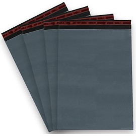 SmithPackaging 50 Mixed Grey Mailing Poly Postal Self Seal Bags 5 Sizes 10 Small to Large Mailing Bags Postage Packaging Assorted Mailers Posting Shipping Post Parcels Package Bags