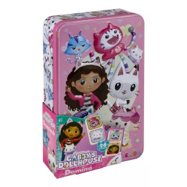 Novelty Gabbys Dollhouse Domino Con 28 Fichas Novelty Caja Metálica