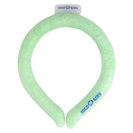 Kajimeiku Ice Neck Ring, Naturally Freezing at 66°F (28°C), Cold Ring, Cooling Tube, Heat Stroke Prevention, Heat Prevention, Commuting to Work or School, Watching Sports, Outdoors, Fireworks Displays, Festivals, green