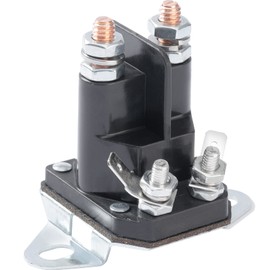 Saiyugty 117-1197 784-1221-210 Starter Solenoid Compatible for Exmark Lawn Boy Toro Z Mower 1-513075 104-3189 117-1197 212655 28-4210 47-1910, 12V 4 Terminal DC Lawn Mower Solenoid