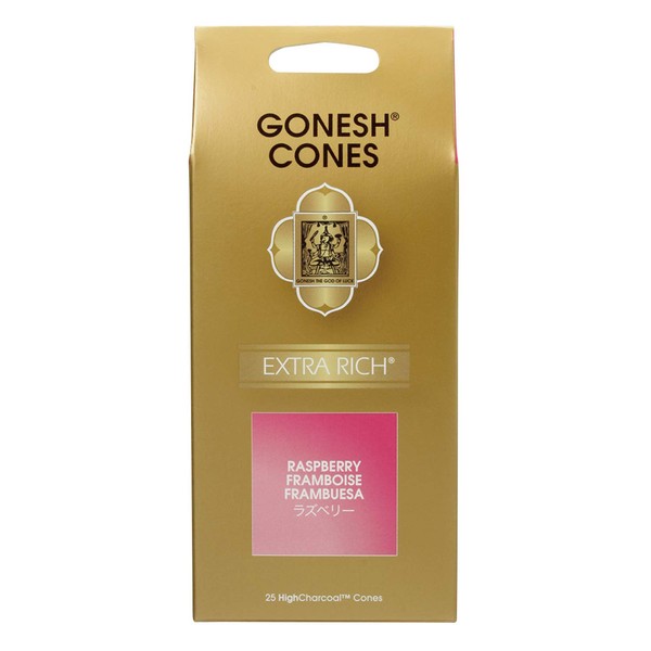 Gonesh Raspberry Incense Cones - Pack of 25