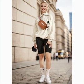 HKCLUF Belt Bag for Women,Vegan Leather Fanny Packs For Women Cross Body,Trendy Mini Everywhere Waist Bag With Adjustable Strap(mh brown)