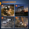 Nilight 4.3 Inch Square Utility LED Work Light W/Integrated Toggle