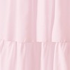 Flounced Ruffle Rod Pocket Curtain Panel, 95 inch, Pink, 1